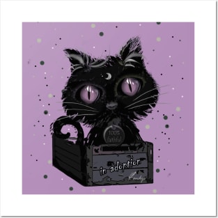 LITTLE CAT LILAC Posters and Art